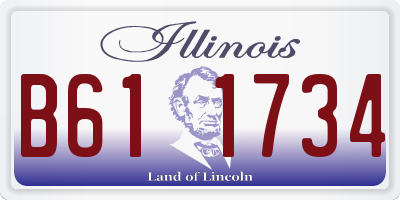IL license plate B611734