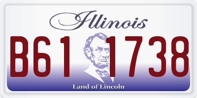 IL license plate B611738