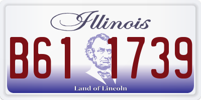IL license plate B611739