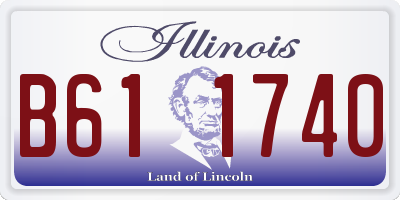 IL license plate B611740