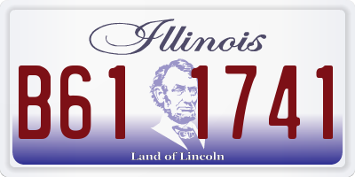 IL license plate B611741