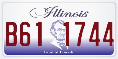 IL license plate B611744