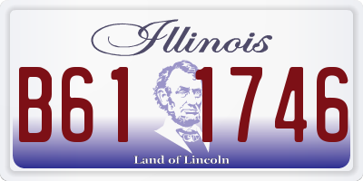 IL license plate B611746
