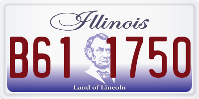 IL license plate B611750