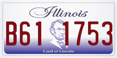 IL license plate B611753
