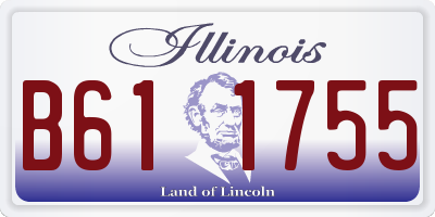 IL license plate B611755