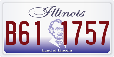 IL license plate B611757