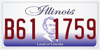 IL license plate B611759