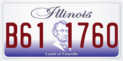 IL license plate B611760