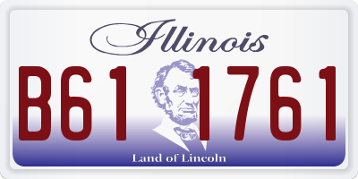 IL license plate B611761