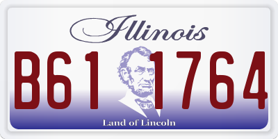 IL license plate B611764