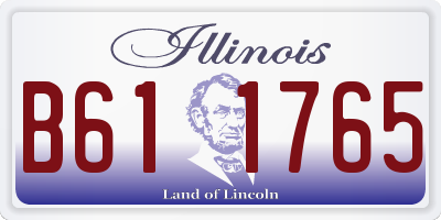 IL license plate B611765
