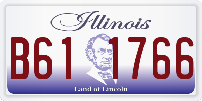 IL license plate B611766