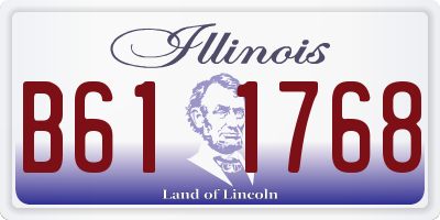 IL license plate B611768
