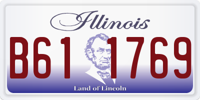 IL license plate B611769