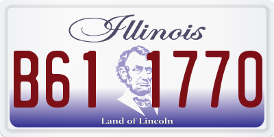 IL license plate B611770