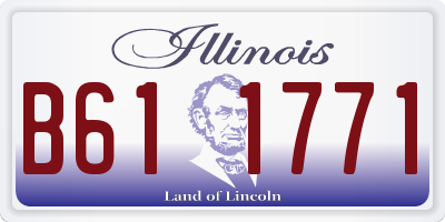 IL license plate B611771