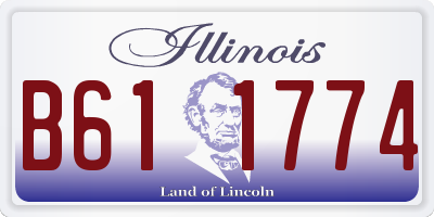 IL license plate B611774
