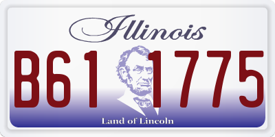 IL license plate B611775