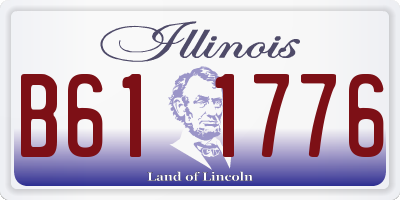 IL license plate B611776