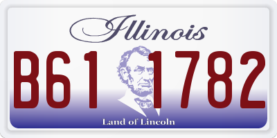 IL license plate B611782