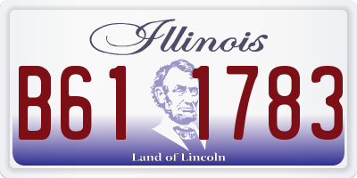 IL license plate B611783