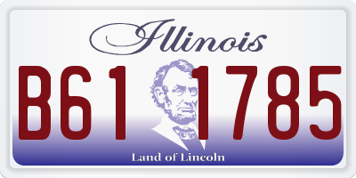 IL license plate B611785