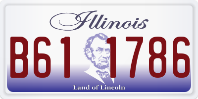 IL license plate B611786