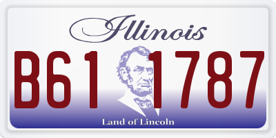 IL license plate B611787