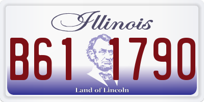 IL license plate B611790