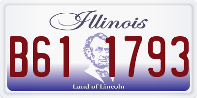 IL license plate B611793