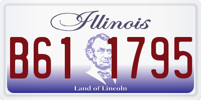 IL license plate B611795