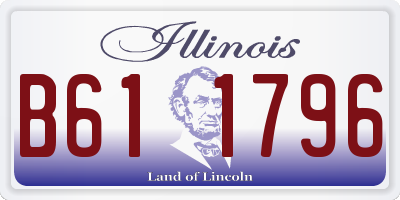 IL license plate B611796