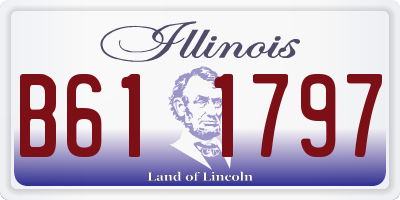 IL license plate B611797