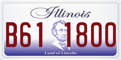 IL license plate B611800