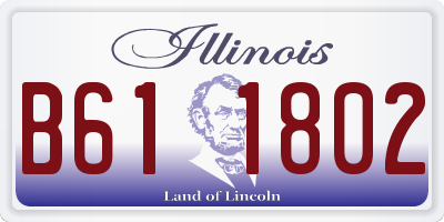 IL license plate B611802