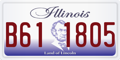 IL license plate B611805