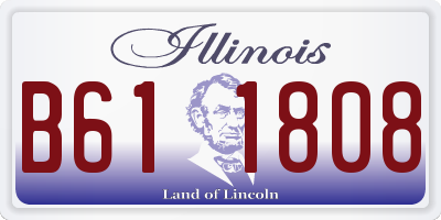 IL license plate B611808