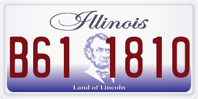 IL license plate B611810