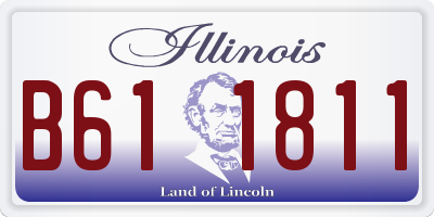IL license plate B611811