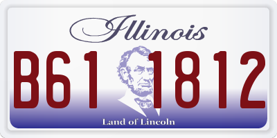 IL license plate B611812