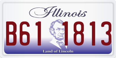 IL license plate B611813