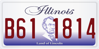 IL license plate B611814