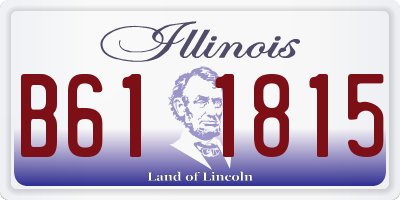 IL license plate B611815