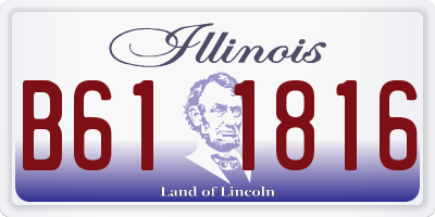 IL license plate B611816