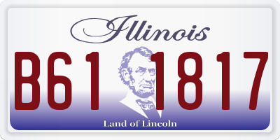 IL license plate B611817