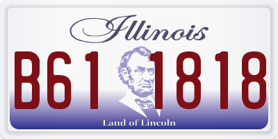 IL license plate B611818