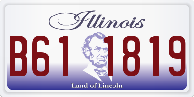 IL license plate B611819