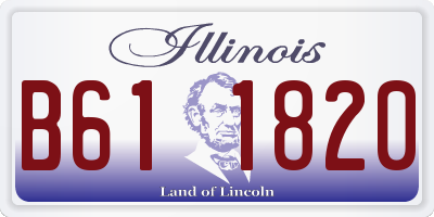 IL license plate B611820