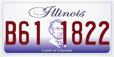IL license plate B611822